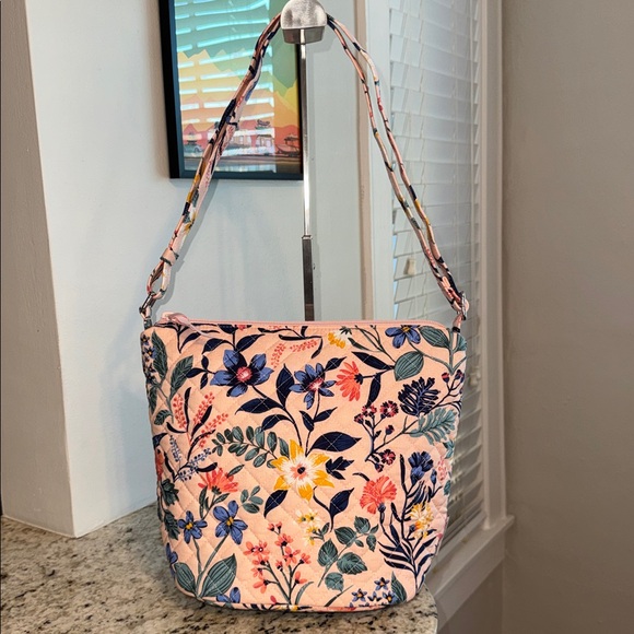 Vera Bradley Quilted Tote Bag in Paradise Coral - Picture 2 of 8